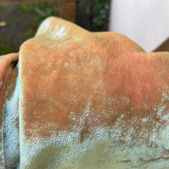 Beatrice X Anthropologie Chartreuse Velvet Flare Pants Italia - Picture 9 of 14